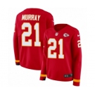 Women's Nike Kansas City Chiefs #21 Eric Murray Limited Red Therma Long Sleeve NFL Jersey