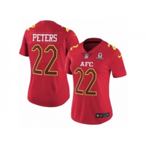 Women's Nike Kansas City Chiefs #22 Marcus Peters Limited Red 2017 Pro Bowl NFL Jersey