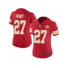 Women's Nike Kansas City Chiefs #27 Kareem Hunt Limited Black Rush NFL Jersey