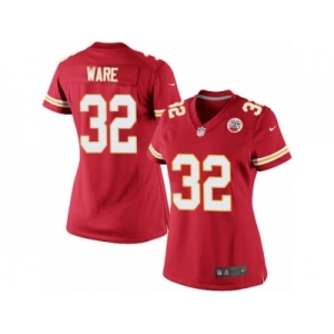 Women's Nike Kansas City Chiefs #32 Spencer Ware Limited Red Team Color NFL Jersey