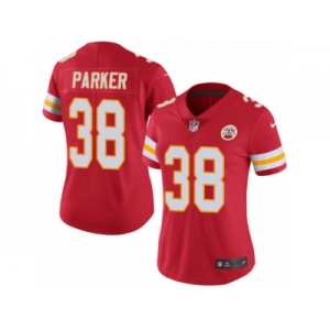 Women's Nike Kansas City Chiefs #38 Ron Parker Limited Red Rush NFL Jersey