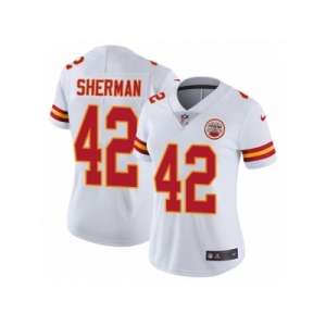 Women's Nike Kansas City Chiefs #42 Anthony Sherman Vapor Untouchable Limited White NFL Jersey