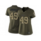 Women's Nike Kansas City Chiefs #49 Daniel Sorensen Limited Green Salute to Service NFL Jersey