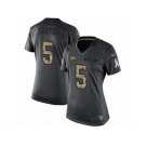 Women's Nike Kansas City Chiefs #5 Cairo Santos Limited Black 2016 Salute to Service NFL Jersey