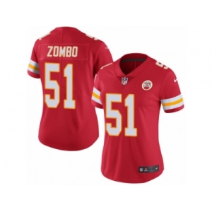 Women's Nike Kansas City Chiefs #51 Frank Zombo Limited Red Rush NFL Jersey