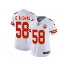 Women's Nike Kansas City Chiefs #58 Derrick Thomas Vapor Untouchable Limited White NFL Jersey