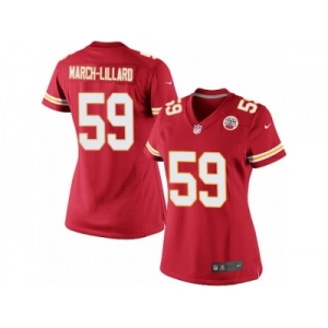 Women's Nike Kansas City Chiefs #59 Justin March-Lillard Limited Red Team Color NFL Jersey
