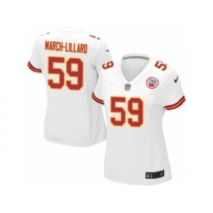 Women's Nike Kansas City Chiefs #59 Justin March-Lillard Limited White NFL Jersey