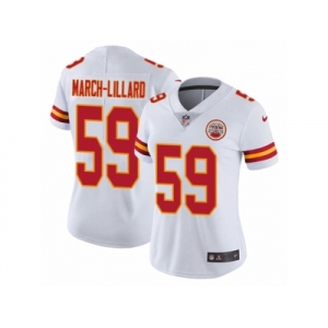 Women's Nike Kansas City Chiefs #59 Justin March-Lillard Vapor Untouchable Limited White NFL Jersey
