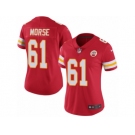 Women's Nike Kansas City Chiefs #61 Mitch Morse Limited Red Rush NFL Jersey