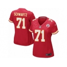 Women's Nike Kansas City Chiefs #71 Mitchell Schwartz Game Red Team Color NFL Jersey