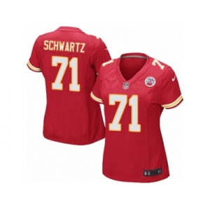 Women's Nike Kansas City Chiefs #71 Mitchell Schwartz Game Red Team Color NFL Jersey