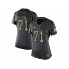 Women's Nike Kansas City Chiefs #71 Mitchell Schwartz Limited Black 2016 Salute to Service NFL Jersey