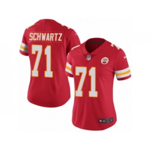 Women's Nike Kansas City Chiefs #71 Mitchell Schwartz Limited Red Rush NFL Jersey