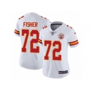 Women's Nike Kansas City Chiefs #72 Eric Fisher Vapor Untouchable Limited White NFL Jersey