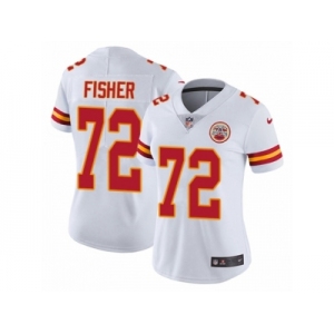 Women's Nike Kansas City Chiefs #72 Eric Fisher Vapor Untouchable Limited White NFL Jersey