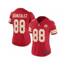 Women's Nike Kansas City Chiefs #88 Tony Gonzalez Limited Red Rush NFL Jersey