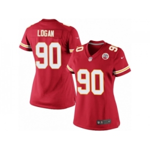 Women's Nike Kansas City Chiefs #90 Bennie Logan Limited Red Team Color NFL Jersey