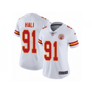 Women's Nike Kansas City Chiefs #91 Tamba Hali Vapor Untouchable Limited White NFL Jersey