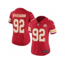 Women's Nike Kansas City Chiefs #92 Tanoh Kpassagnon Limited Red Rush NFL Jersey