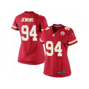 Women's Nike Kansas City Chiefs #94 Jarvis Jenkins Limited Red Team Color NFL Jersey