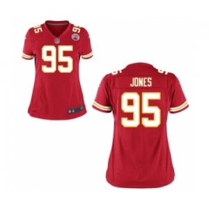 Women's Nike Kansas City Chiefs #95 Chris Jones Red Team Color NFL Jersey