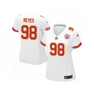 Women's Nike Kansas City Chiefs #98 Kendall Reyes Limited White NFL Jersey