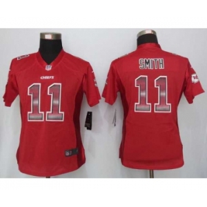 nike women nfl jerseys kansas city chiefs #11 smith red[Strobe Limited]