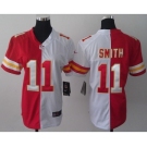 nike women nfl jerseys kansas city chiefs #11 smith white-red[nike split]