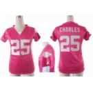 nike women nfl jerseys kansas city chiefs #25 charles pink[draft him ii top]