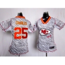 nike women nfl jerseys kansas city chiefs #25 charles[fem fan zebra]