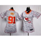 nike women nfl jerseys kansas city chiefs #91 hali[fem fan zebra]