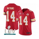 Youth Kansas City Chiefs #14 Sammy Watkins Red Team Color Vapor Untouchable Limited Player Super Bowl LIV Bound Football Jersey
