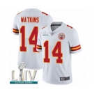 Youth Kansas City Chiefs #14 Sammy Watkins White Vapor Untouchable Limited Player Super Bowl LIV Bound Football Jersey