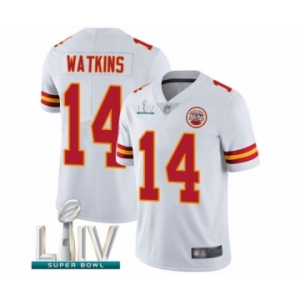 Youth Kansas City Chiefs #14 Sammy Watkins White Vapor Untouchable Limited Player Super Bowl LIV Bound Football Jersey