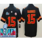 Youth Kansas City Chiefs #15 Patrick Mahomes Limited Black Super Bowl LVII Vapor Jersey