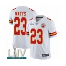 Youth Kansas City Chiefs #23 Armani Watts White Vapor Untouchable Limited Player Super Bowl LIV Bound Football Jersey