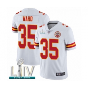 Youth Kansas City Chiefs #35 Charvarius Ward White Vapor Untouchable Limited Player Super Bowl LIV Bound Football Jersey
