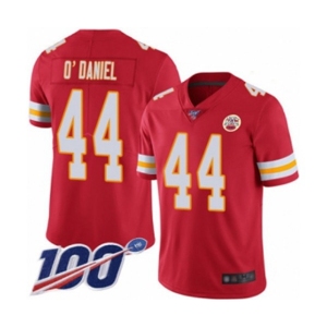 Youth Kansas City Chiefs #44 Dorian O'Daniel Red Team Color Vapor Untouchable Limited Player 100th Season Football Jersey