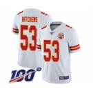 Youth Kansas City Chiefs #53 Anthony Hitchens White Vapor Untouchable Limited Player 100th Season Football Jersey