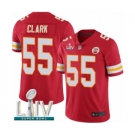 Youth Kansas City Chiefs #55 Frank Clark Red Team Color Vapor Untouchable Limited Player Super Bowl LIV Bound Football Jersey
