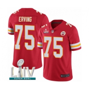 Youth Kansas City Chiefs #75 Cameron Erving Red Team Color Vapor Untouchable Limited Player Super Bowl LIV Bound Football Jersey