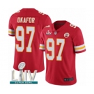 Youth Kansas City Chiefs #97 Alex Okafor Red Team Color Vapor Untouchable Limited Player Super Bowl LIV Bound Football Jersey