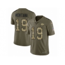 Youth Nike Kansas City Chiefs #19 Joe Montana Limited Olive Camo 2017 Salute to Service NFL Jersey
