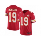 Youth Nike Kansas City Chiefs #19 Joe Montana Limited Red Rush NFL Jersey