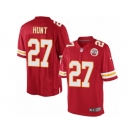 Youth Nike Kansas City Chiefs #27 Kareem Hunt Limited Red Team Color NFL Jersey