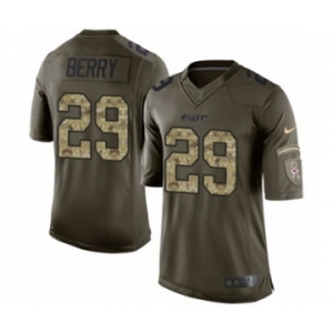 Youth Nike Kansas City Chiefs #29 Eric Berry Limited Green Salute to Service NFL Jersey