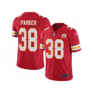 Youth Nike Kansas City Chiefs #38 Ron Parker Limited Red Rush NFL Jersey