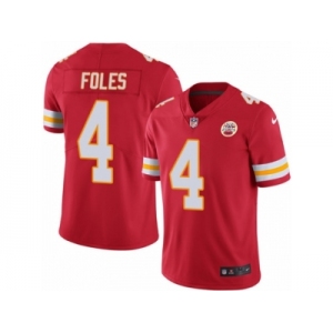 Youth Nike Kansas City Chiefs #4 Nick Foles Limited Red Rush NFL Jersey