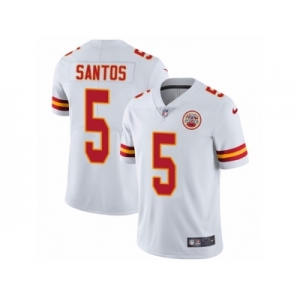 Youth Nike Kansas City Chiefs #5 Cairo Santos Vapor Untouchable Limited White NFL Jersey